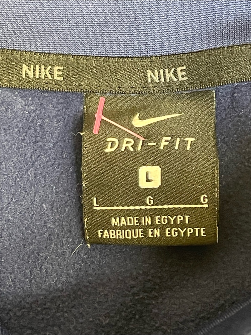 Nike Navy and Black Hooded Performance Pullover like New size Large - Picture 6 of 7